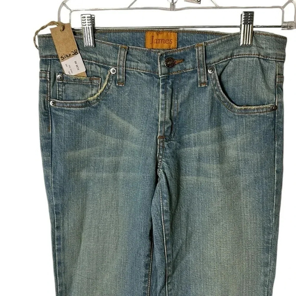 Vtg ,NWT,bootcut,light wash,low rise James jeans, Indie sleaze,preppy,festival - Picture 6 of 16